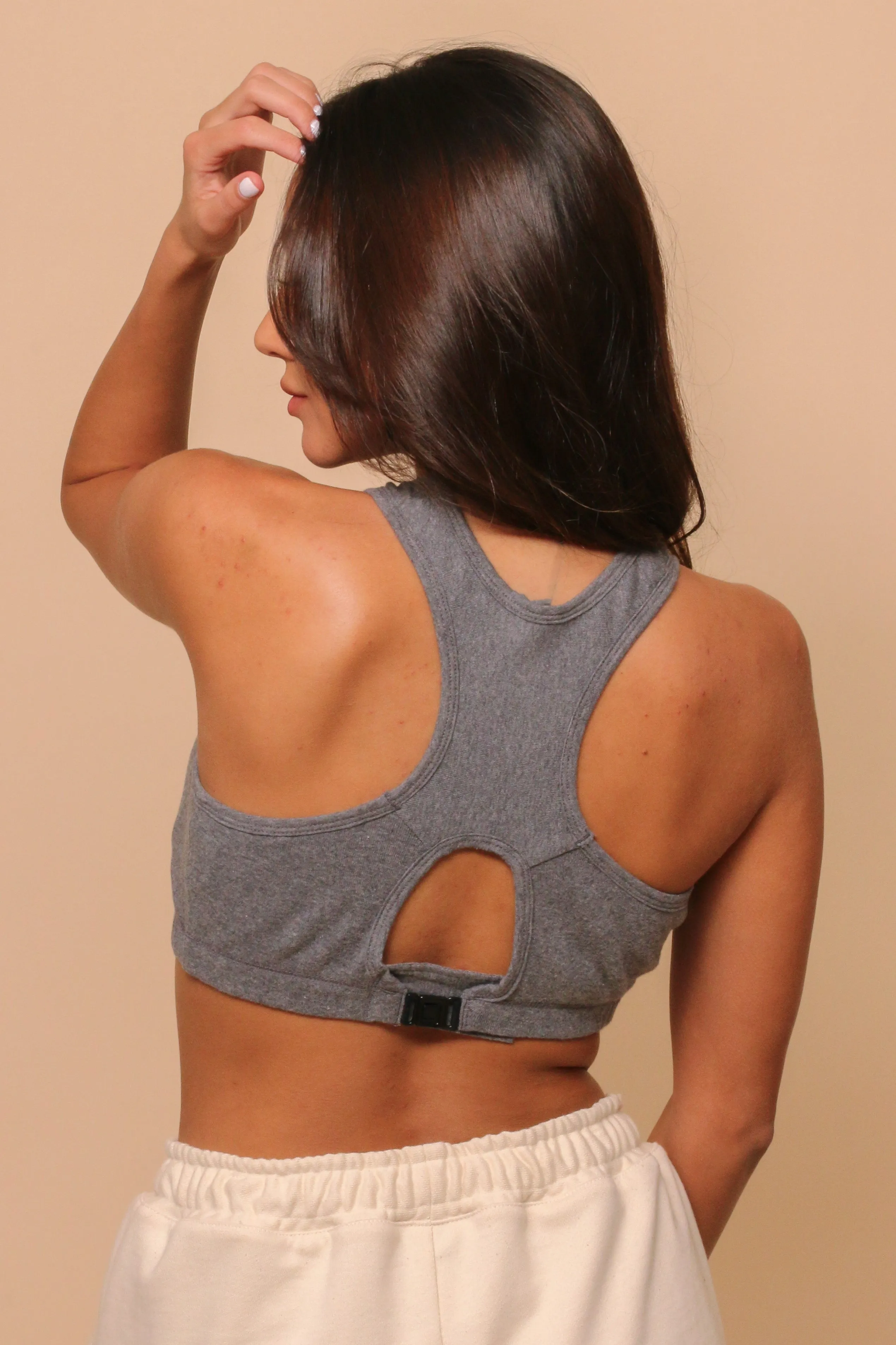 Women's Comfy Curve Racerback Crop Top Bra