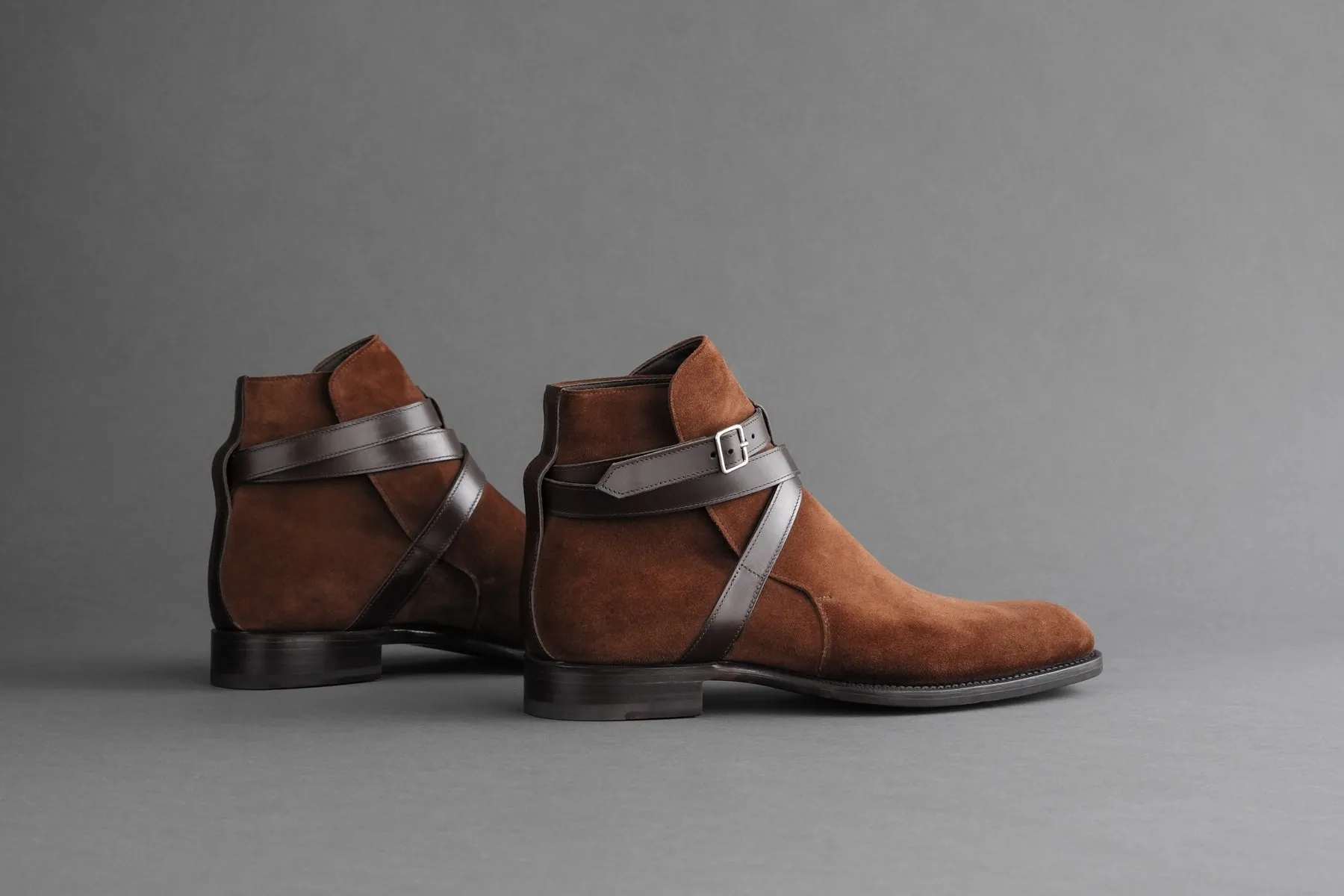 ZeroThreeFour.Jodhpur VII Strap Jodhpur Boots From Calf Suede