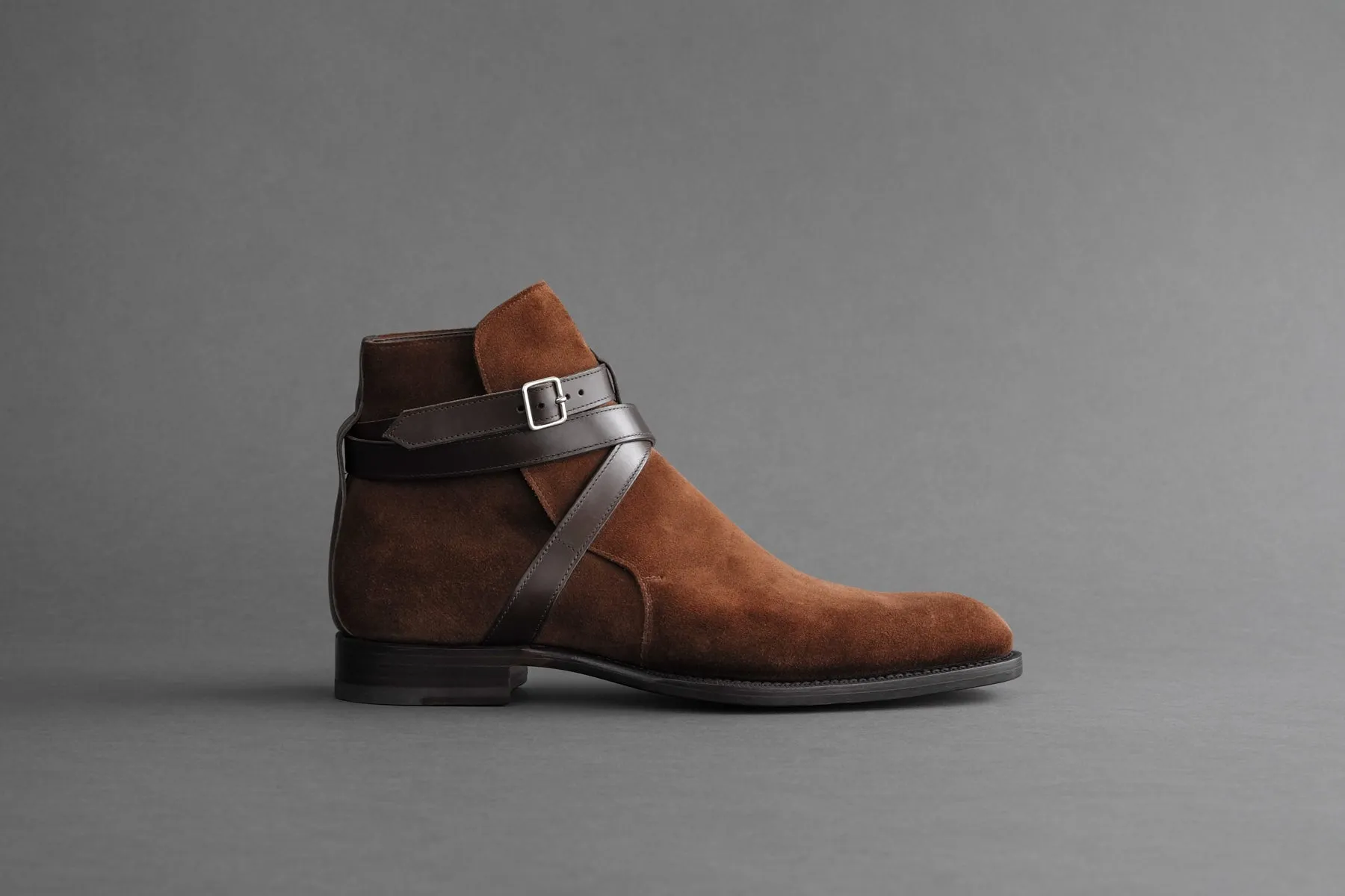 ZeroThreeFour.Jodhpur VII Strap Jodhpur Boots From Calf Suede